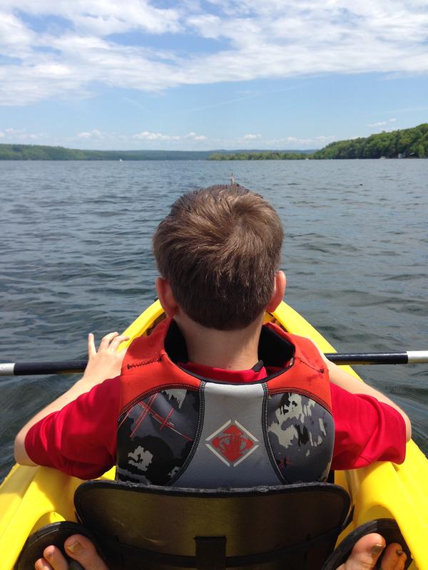 Great view from the back of the kayak