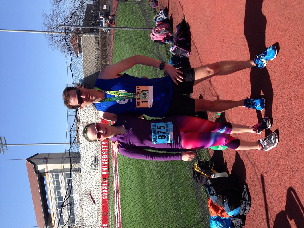 Amy and Scott in Schoellkopf's stands