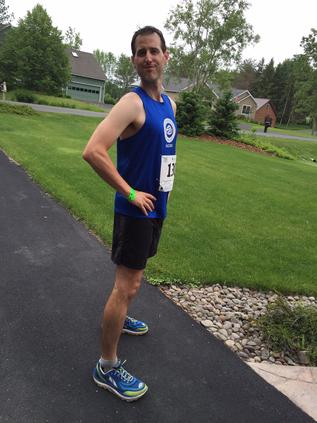 Hamming it up at home, pre-race Hamming it up at home, pre-race