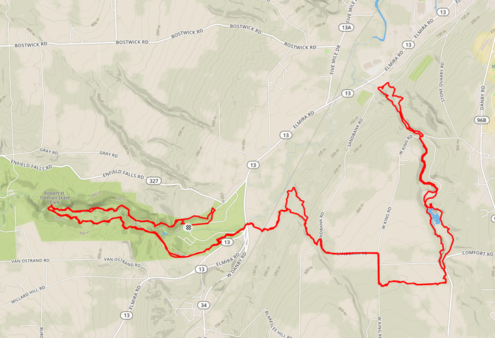Main image for Xander's 20+ Mile Hike: Treman, Lick Brook, Buttermilk