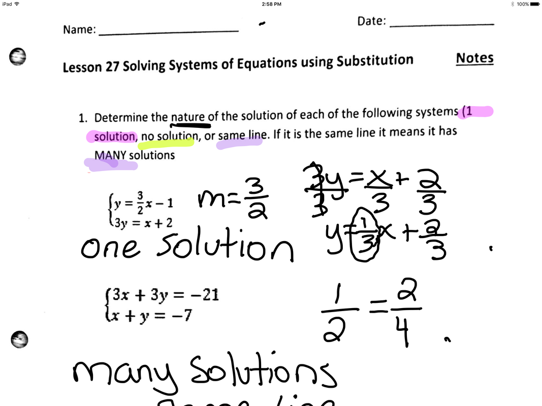 forScore with a scanned worksheet