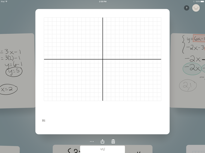 do math homework in pen