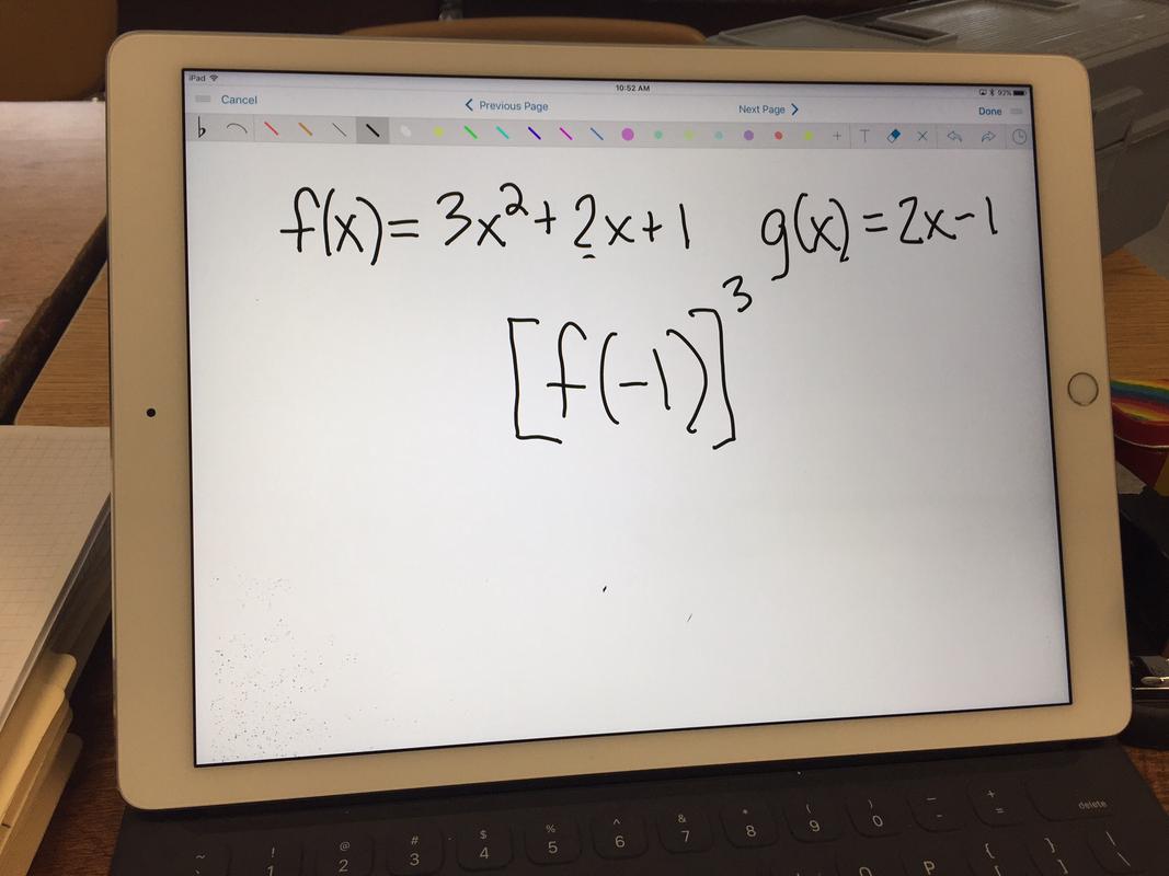 math homework on ipad