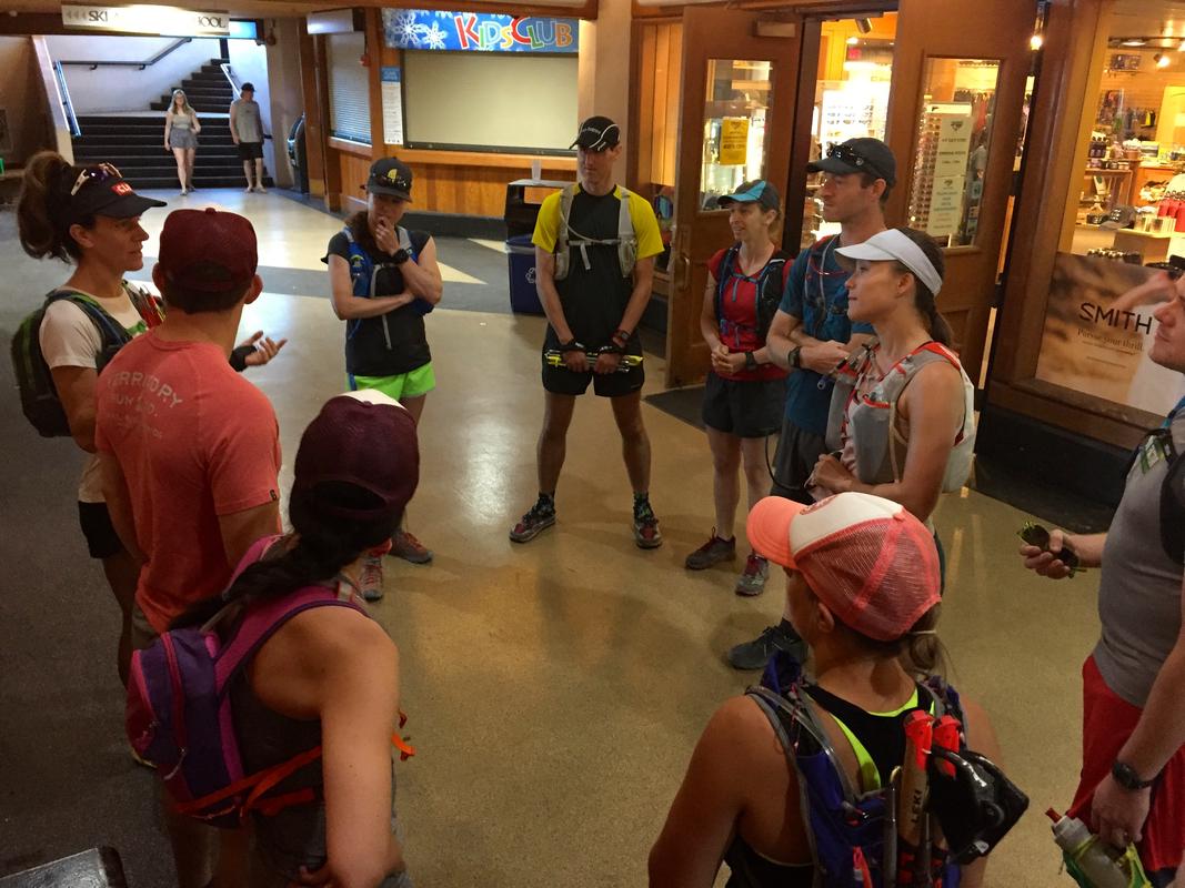 Waiting to start after using the facilities at Timberline