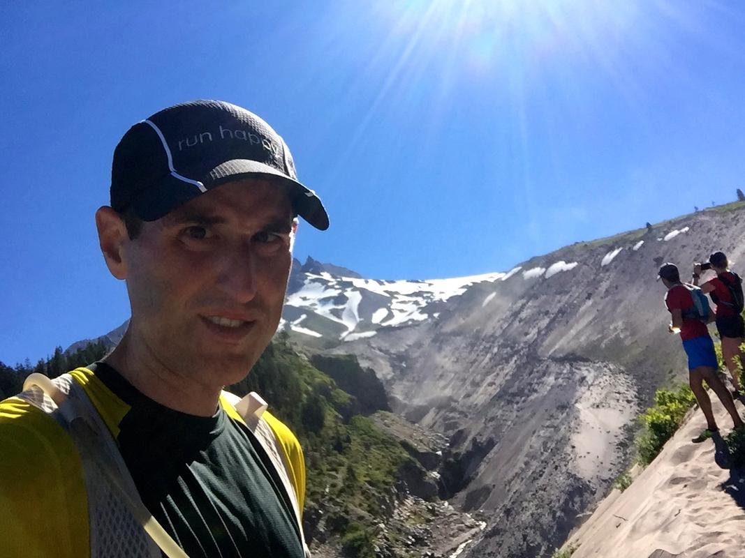 Selfie on a ridgeline