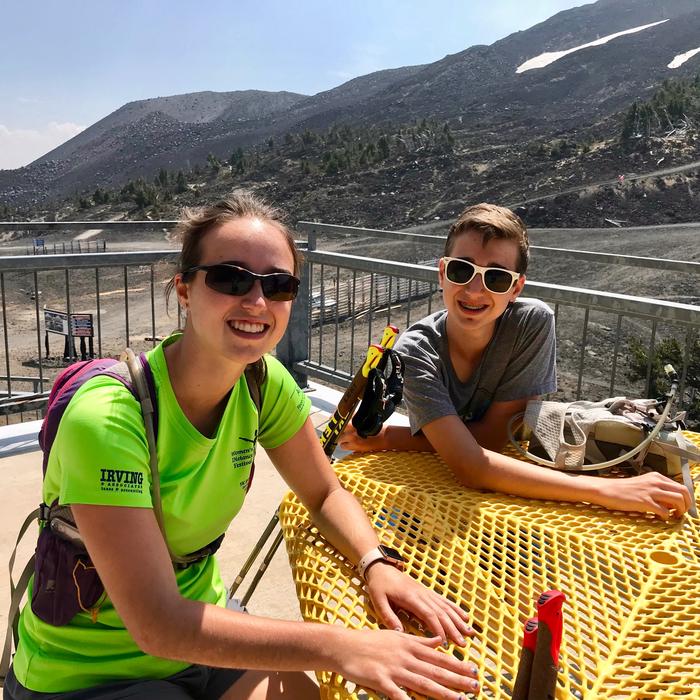 Lunch spot at the Pine Marten lodge Lunch spot at the Pine Marten lodge