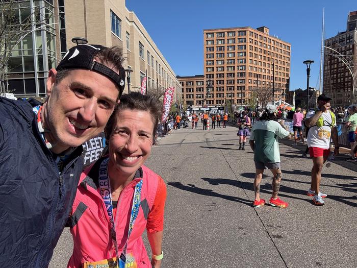 Post-race with Amy Post-race with Amy