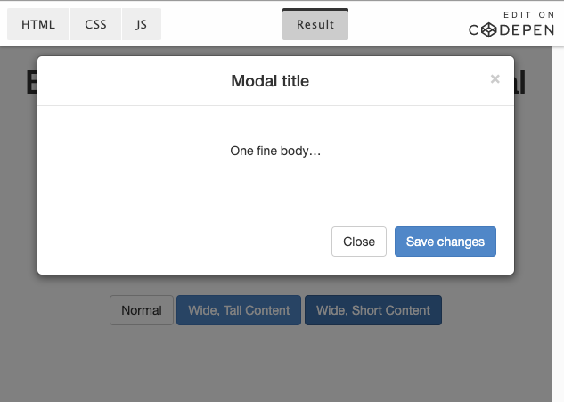 Main image for Creating a Variable-Width Modal Dialog Using Bootstrap 3